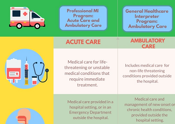 Difference between acute care and ambulatory care